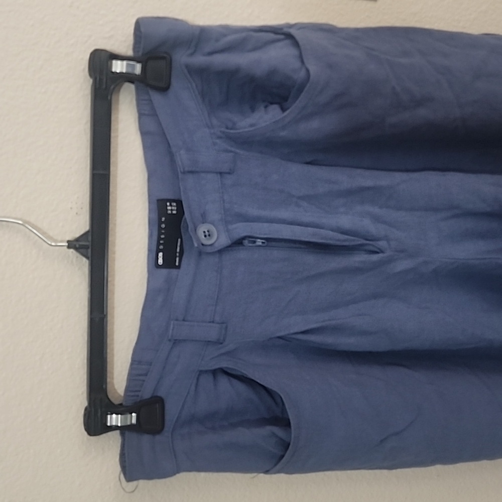Asos Blue Linen Pants - Picture 4 of 4